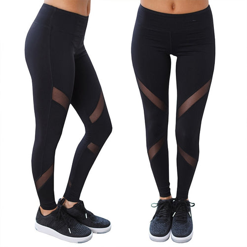 Sexy high waist mesh leggings workout leggings