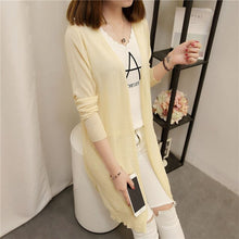Load image into Gallery viewer, Long knitted cardigan