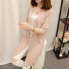 Load image into Gallery viewer, Long knitted cardigan