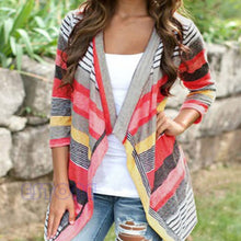 Load image into Gallery viewer, Striped Outwear Cardigan