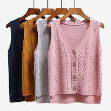 Load image into Gallery viewer, Sleeveless knit vest for women