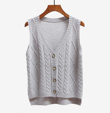 Load image into Gallery viewer, Sleeveless knit vest for women