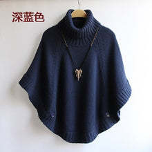 Load image into Gallery viewer, Bat sleeve turtleneck cape
