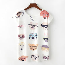 Load image into Gallery viewer, Cat Print T-shirt