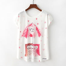 Load image into Gallery viewer, Cat Print T-shirt