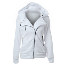 Load image into Gallery viewer, White winter women jacket