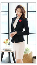 Load image into Gallery viewer, Blazer + sleeveless dress for office