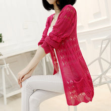Load image into Gallery viewer, Long sleeve knitted cardigan