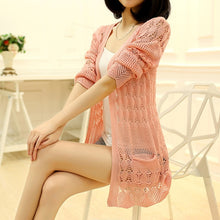 Load image into Gallery viewer, Long sleeve knitted cardigan