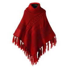 Load image into Gallery viewer, High collar tasseled cape