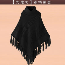 Load image into Gallery viewer, High collar tasseled cape