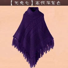 Load image into Gallery viewer, High collar tasseled cape
