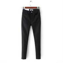 Load image into Gallery viewer, Autumn high waist denim elastic skinny jean