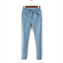 Load image into Gallery viewer, Autumn high waist denim elastic skinny jean