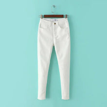 Load image into Gallery viewer, Autumn high waist denim elastic skinny jean