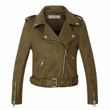 Load image into Gallery viewer, Arrial Women's Autumn Winter Suede Faux LEATHER JACKET