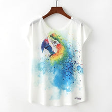 Load image into Gallery viewer, Love Heart Cat Print T-Shirt