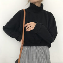 Load image into Gallery viewer, Casual loose turtleneck knitted