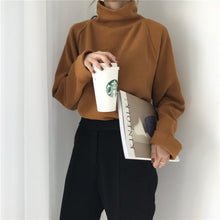 Load image into Gallery viewer, Casual loose turtleneck knitted