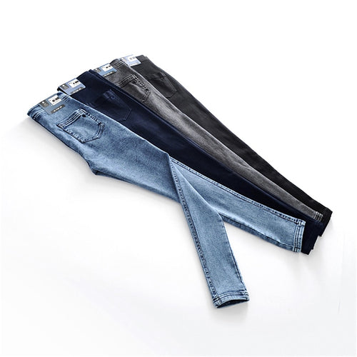 High waist elastic skinny pencil pants