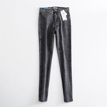 Load image into Gallery viewer, High waist elastic skinny pencil pants