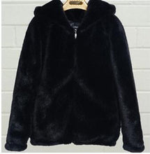 Load image into Gallery viewer, High Waist Fashion Slim Black Red Pink Faux Fur