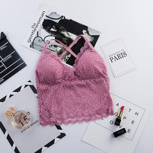 Load image into Gallery viewer, Lace Tube Tops Soft Bra