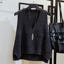 Load image into Gallery viewer, Women's v-neck knitted vest