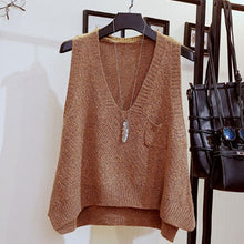 Load image into Gallery viewer, Women's v-neck knitted vest