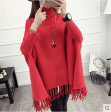 Load image into Gallery viewer, Magenta tasseled cape