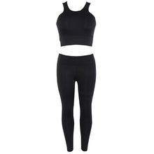 Load image into Gallery viewer, White dot print round neck women tracksuit