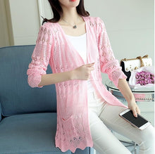 Load image into Gallery viewer, Long sleeve knitted cardigan