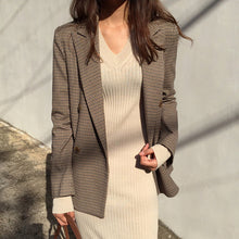 Load image into Gallery viewer, Long sleeve loose herringbone suit