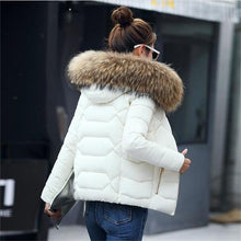 Load image into Gallery viewer, Fur hooded thick warm snow outerwear jacket