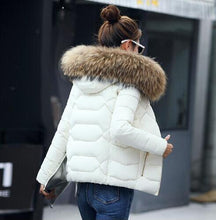 Load image into Gallery viewer, Fur hooded thick warm snow outerwear jacket