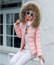 Load image into Gallery viewer, Fur hooded thick warm snow outerwear jacket