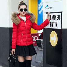 Load image into Gallery viewer, Fur hooded thick warm snow outerwear jacket