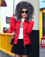 Load image into Gallery viewer, Fur hooded thick warm snow outerwear jacket