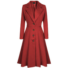 Load image into Gallery viewer, Vintage Swing Trench Coats Women Autumn Winter Windbreaker
