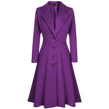 Load image into Gallery viewer, Vintage Swing Trench Coats Women Autumn Winter Windbreaker