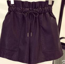 Load image into Gallery viewer, New korean style women sexy leather shorts