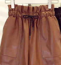 Load image into Gallery viewer, New korean style women sexy leather shorts