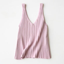 Load image into Gallery viewer, Knitted casual plain vest