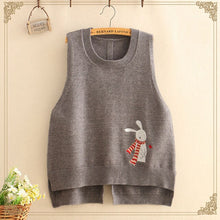 Load image into Gallery viewer, Embroidery knitted sweater vest