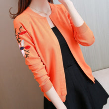 Load image into Gallery viewer, Fall Fashion Slim Embroidery Cardigan