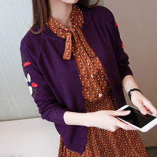 Load image into Gallery viewer, Fall Fashion Slim Embroidery Cardigan