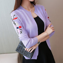 Load image into Gallery viewer, Fall Fashion Slim Embroidery Cardigan
