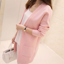 Load image into Gallery viewer, Long pocket long cardigan