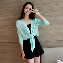 Load image into Gallery viewer, Silk knit slim spring cardigan