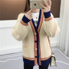 Load image into Gallery viewer, Comfortable loose v-neck sweater